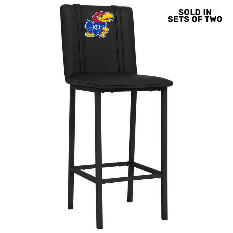 Bar Stool 500 with Kansas Jayhawks Logo Set of 2