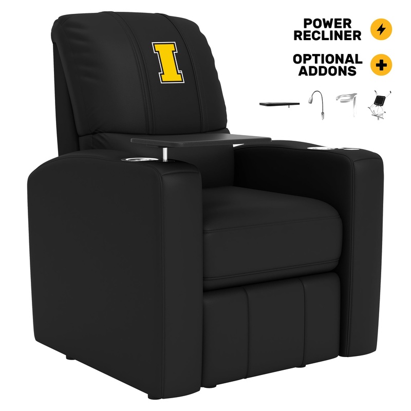 Stealth Power Plus Recliner with Iowa Hawkeyes Block I Logo
