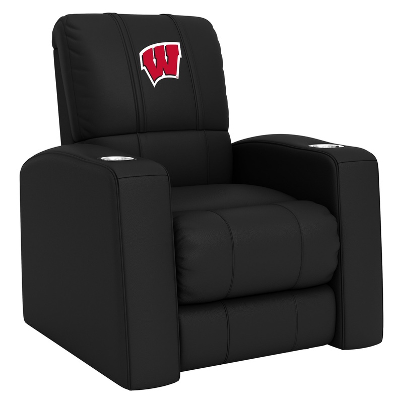 Relax Home Theater Recliner with Wisconsin Badgers Logo