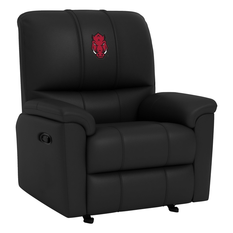 Rocker Recliner with Arkansas Razorbacks Secondary Logo