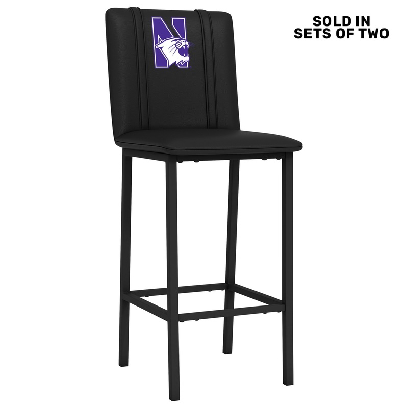 Bar Stool 500 with Northwestern Wildcats Logo Set of 2