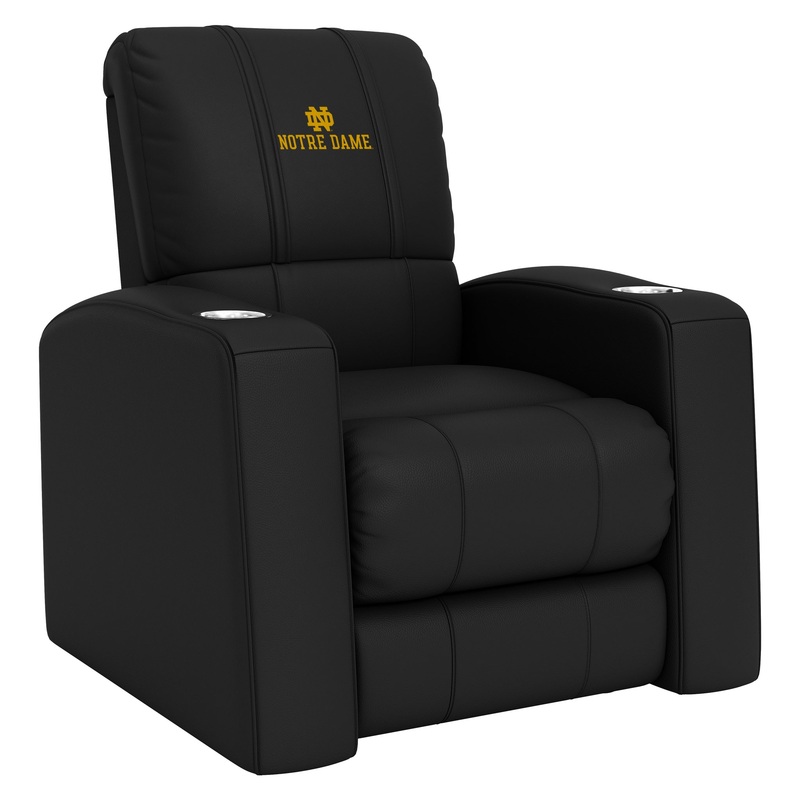 Relax Home Theater Recliner with Notre Dame Wordmark Logo
