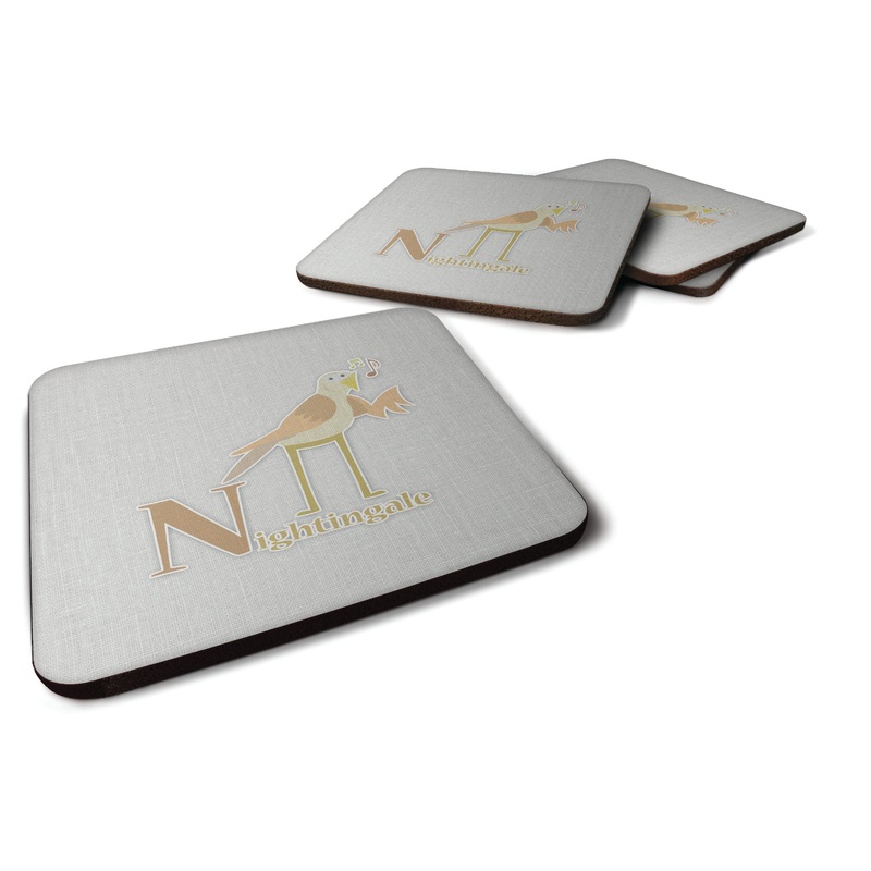 Alphabet N for Nightingale Foam Coaster  BB5739FC