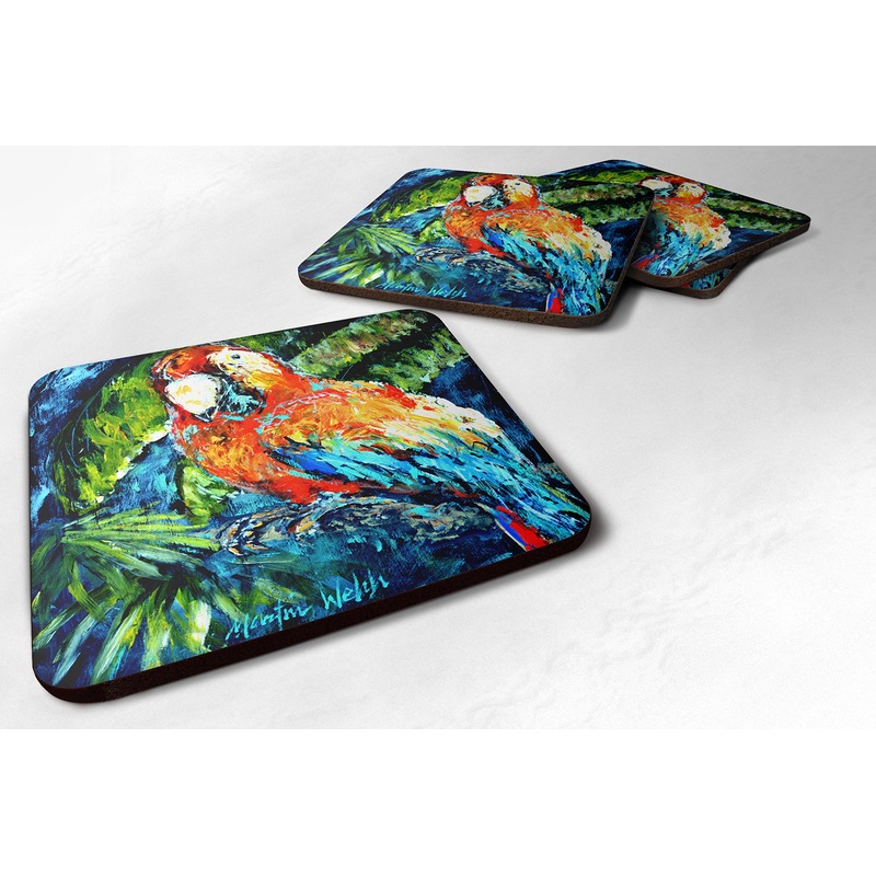 Yo Yo Mama Parrot Foam Coaster MW1204FC