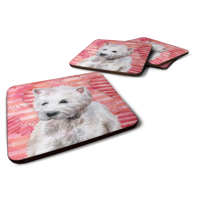 Westie Love Foam Coaster  BB9788FC