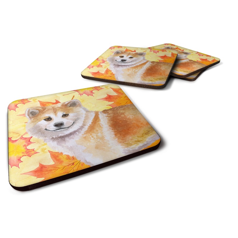 Shiba Inu Fall Foam Coaster  BB9939FC