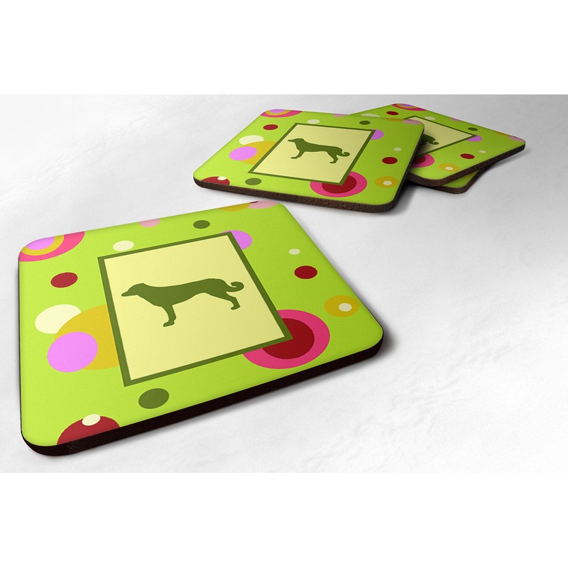 Anatolian Shepherd Coasters - Set of 4 Lightweight Foam, Absorbent Drink Coasters