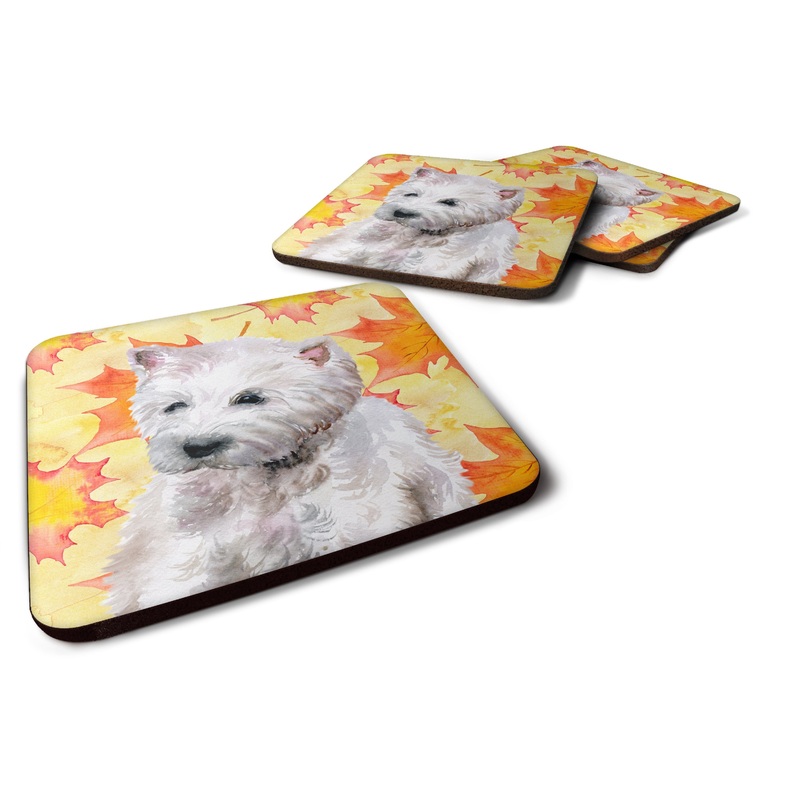 Westie Fall Foam Coaster  BB9962FC