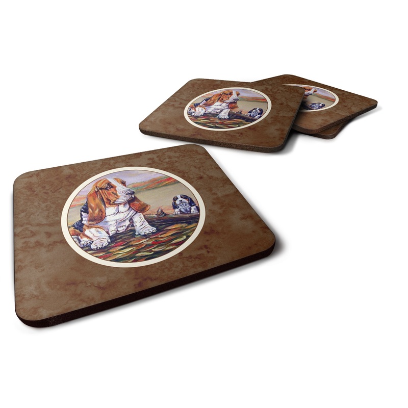 Basset Hound Foam Coaster  7004FC