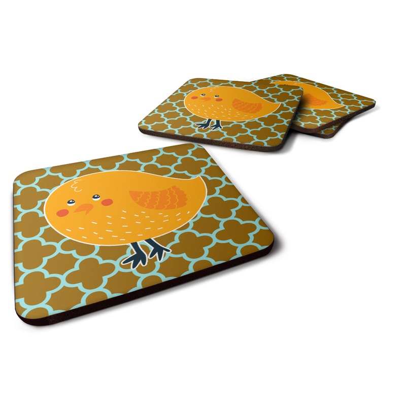 Bird on Quatrfoil Foam Coaster  BB6761FC