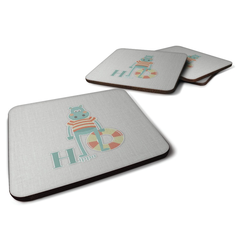Alphabet H for Hippopotamus Foam Coaster  BB5733FC