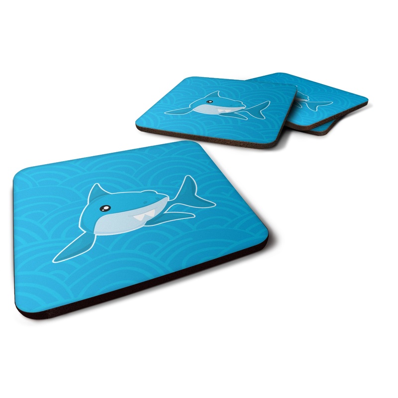 Shark with Waves Foam Coaster  BB6943FC