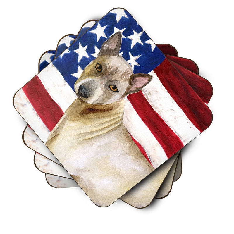 Thai Ridgeback Patriotic Foam Coaster  BB9680FC