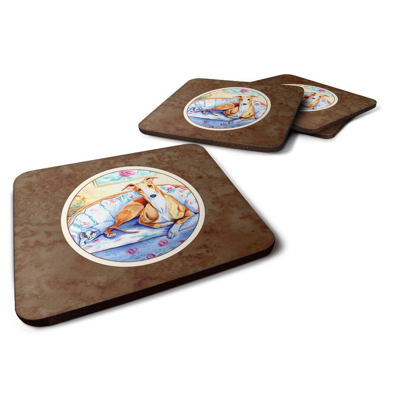 Whippet Waiting on you Foam Coaster  7081FC