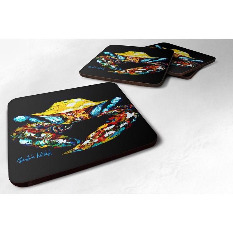 Winner Winner Black Fiddler Crab Foam Coaster MW1205FC
