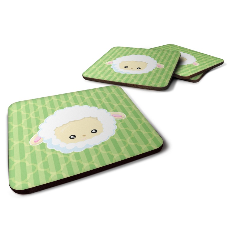 Sheep Lamb Face Foam Coaster  BB6928FC