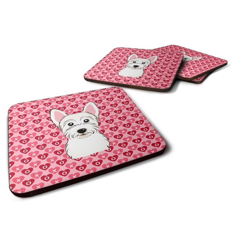 Westie Hearts Foam Coaster  BB5296FC