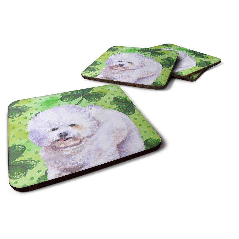 Bichon Frise St Patrick's Foam Coaster  BB9822FC