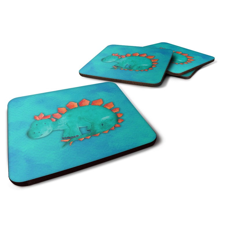 Stegosaurus Watercolor Foam Coaster  BB7399FC