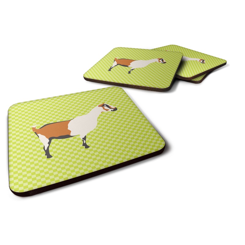 Alpine Goat Green Foam Coaster  BB7706FC