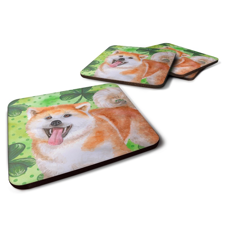 Akita St Patrick's Foam Coaster  BB9877FC