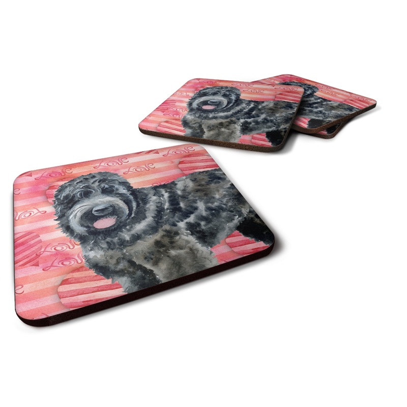Black Russian Terrier Love Foam Coaster  BB9764FC