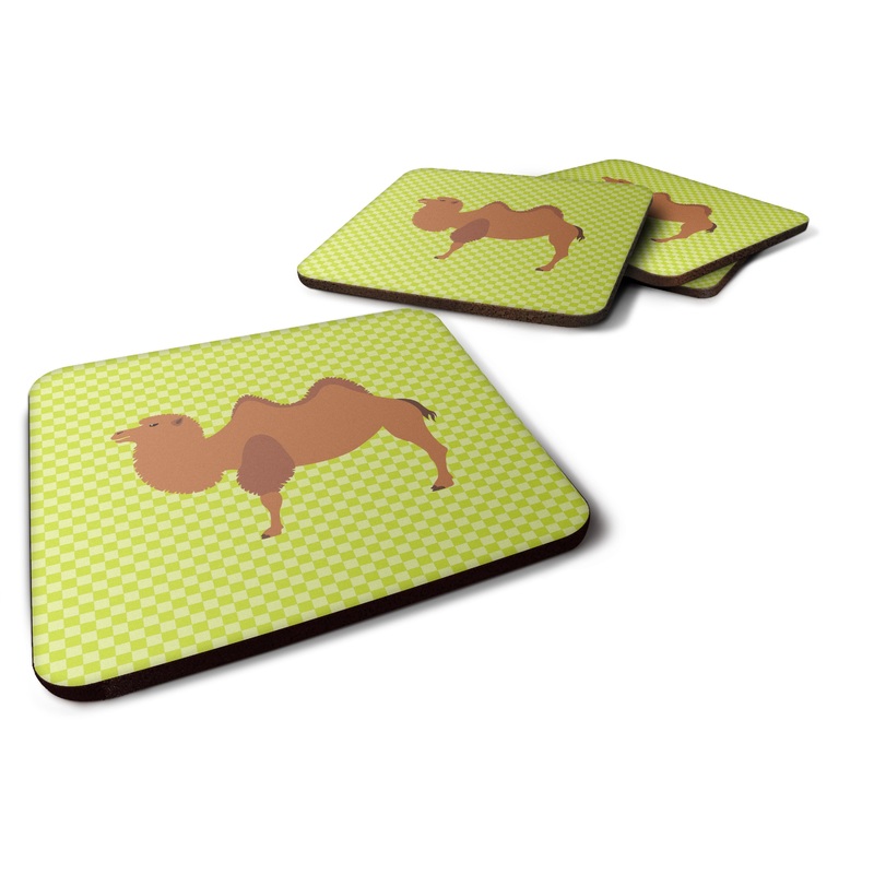 Bactrian Camel Green Foam Coaster  BB7644FC