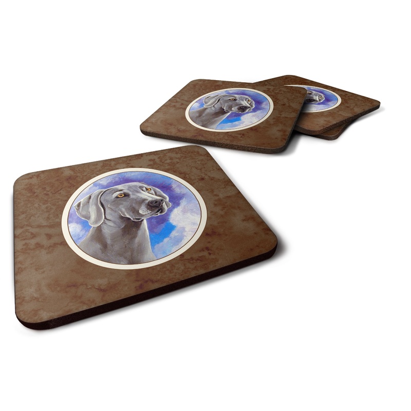 Weimaraner Azure Skies Foam Coaster  7063FC