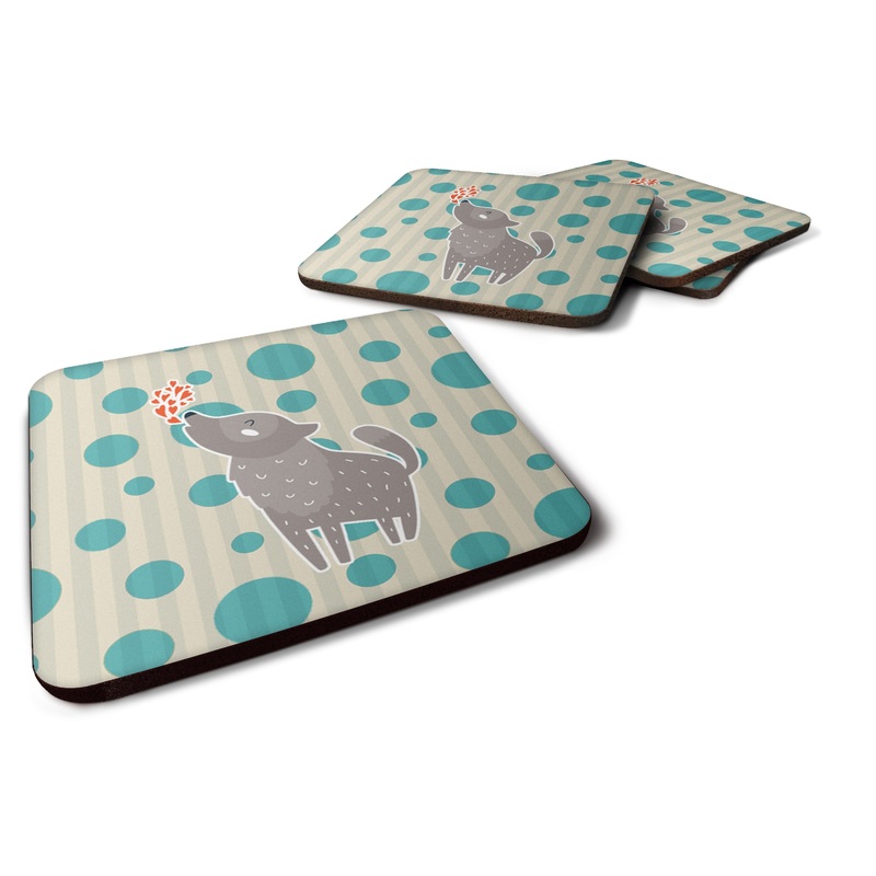 Wolf Love Foam Coaster  BB6752FC