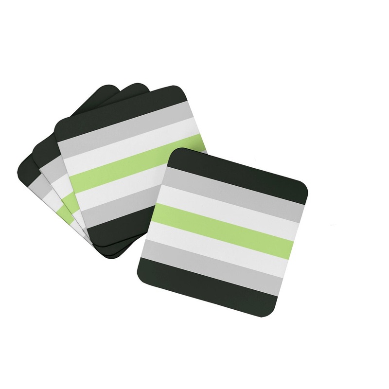 Agender Pride Foam Coaster