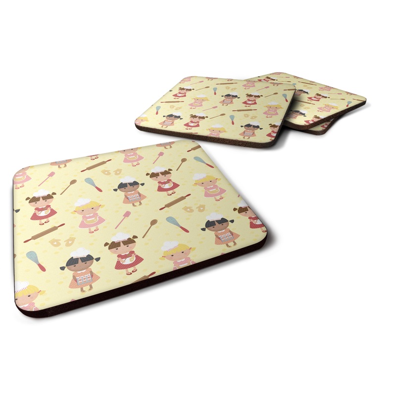Bakers Delight on Yellow Foam Coaster  BB7313FC