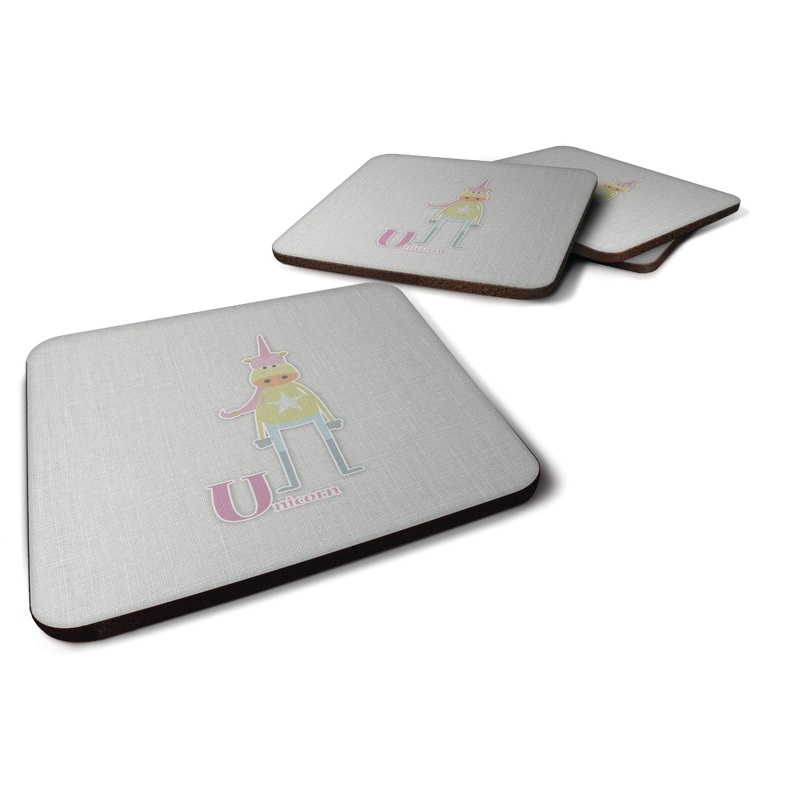 Alphabet U for Unicorn Foam Coaster  BB5746FC