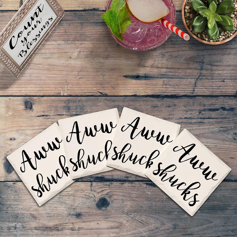 Aww Shucks Drink Coaster Set