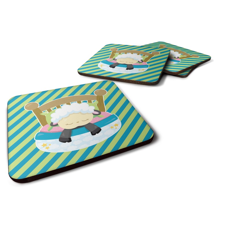 Sheep in Bed Foam Coaster  BB6876FC