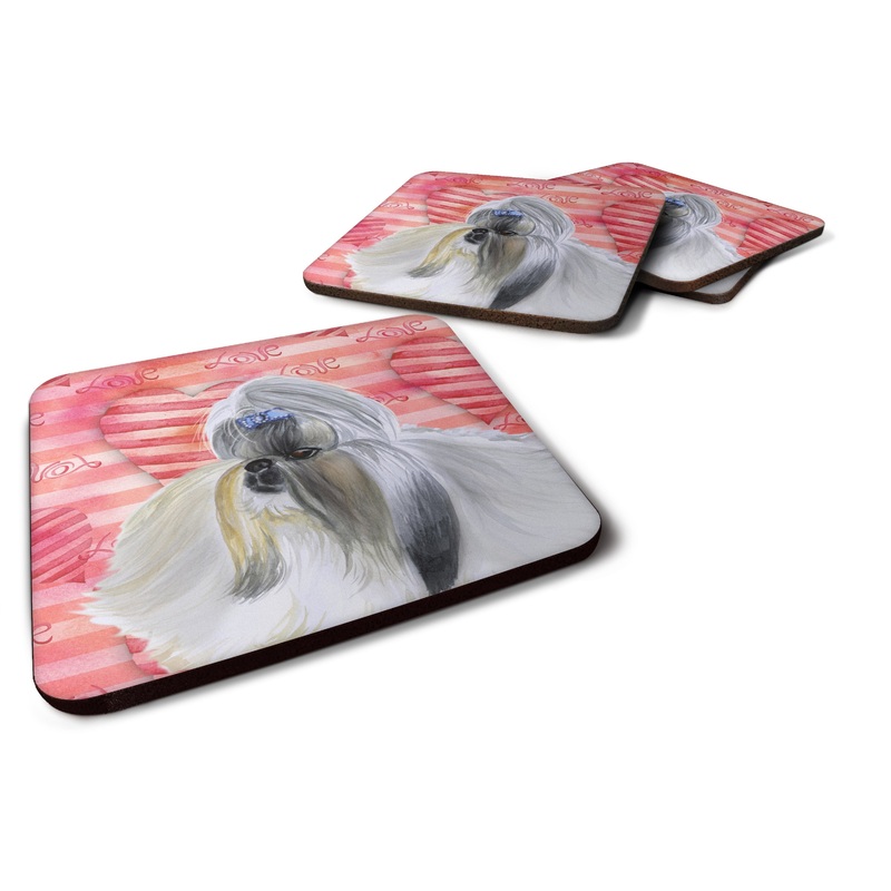 Shih Tzu Love Foam Coaster  BB9753FC