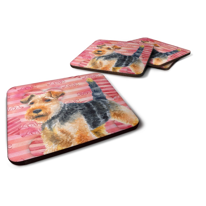 Welsh Terrier Love Foam Coaster  BB9787FC