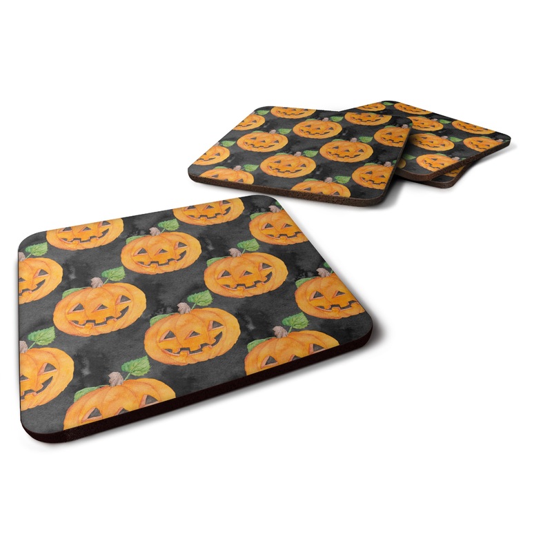 Watecolor Halloween Jack-O-Lantern Foam Coaster  BB7524FC