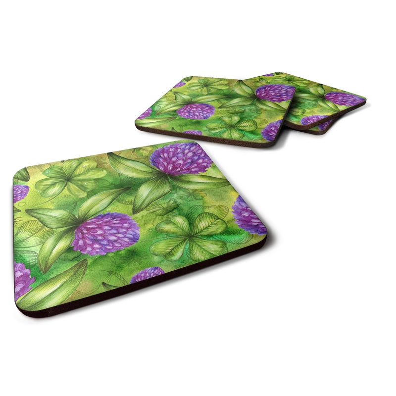 Shamrocks in Bloom Foam Coaster  BB5756FC