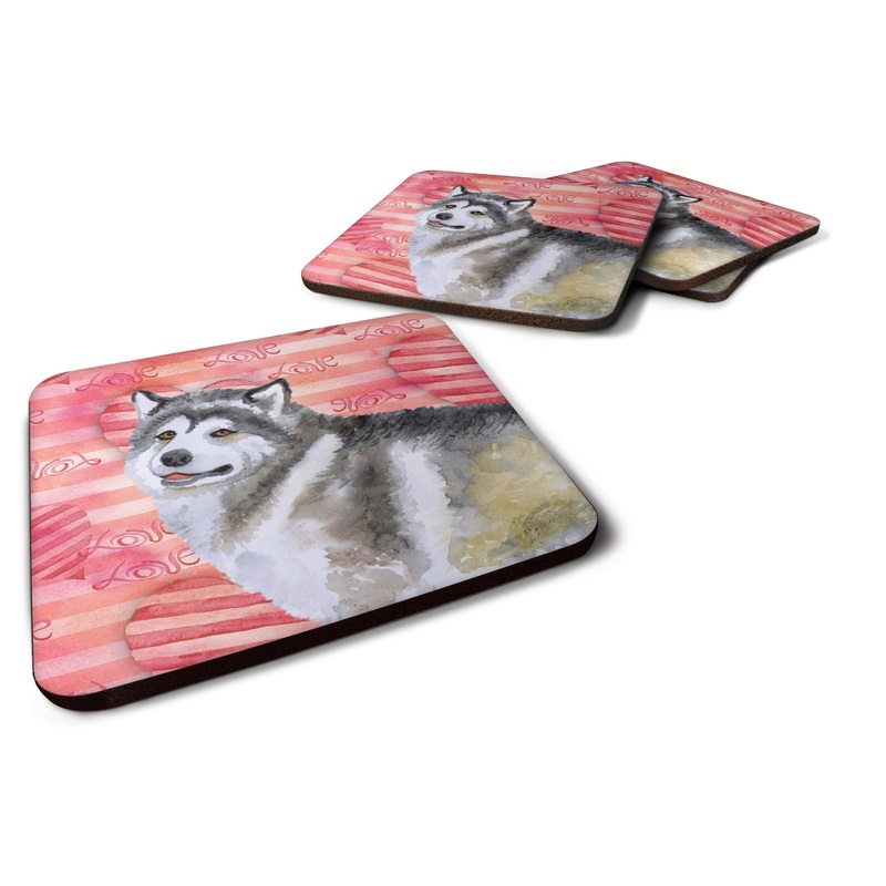 Alaskan Malamute Love Foam Coaster  BB9725FC