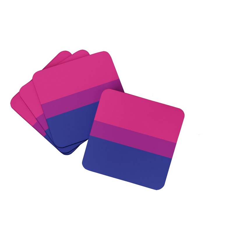 Bisexual Pride Foam Coaster