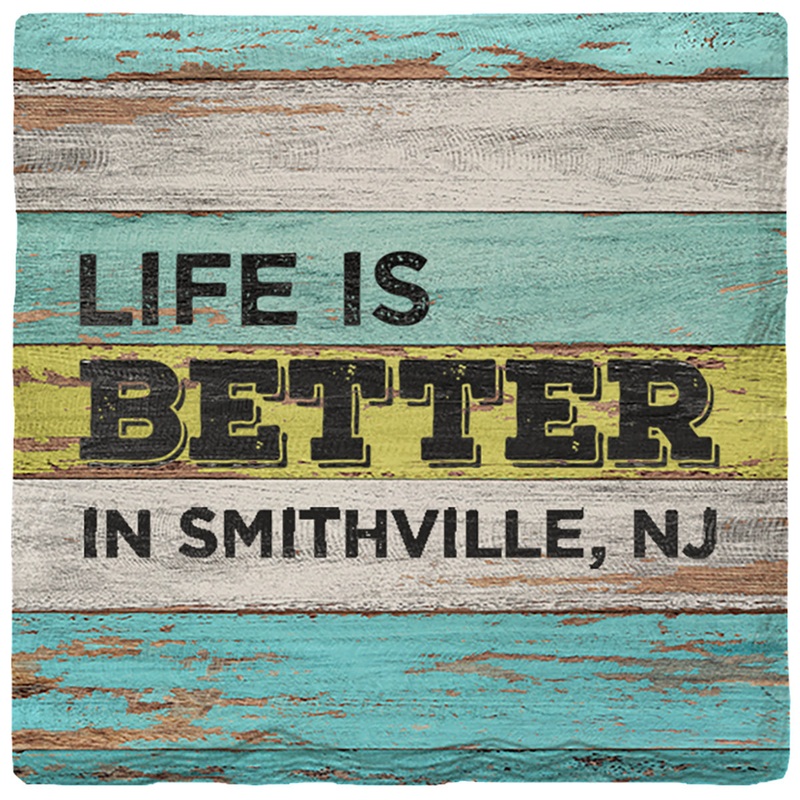 Smithville, New Jersey Life is Better | Drink Coaster Set