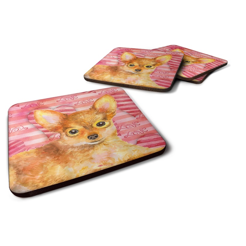 Toy Terrier Love Foam Coaster  BB9809FC
