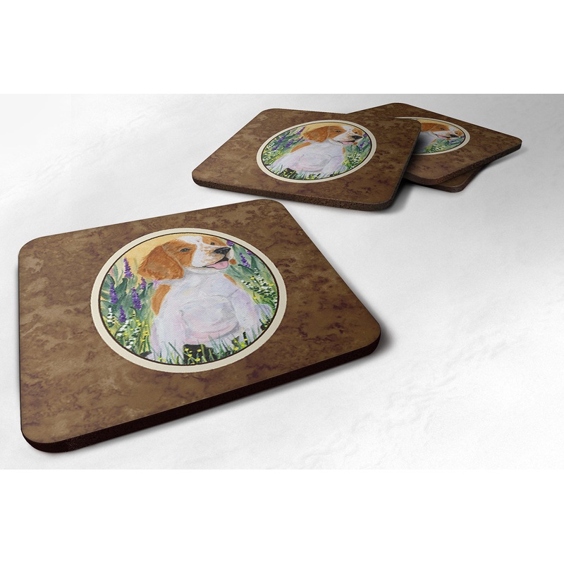Welsh Springer Spaniel Coasters - Set of 4 Lightweight Foam, Absorbent Drink Coasters