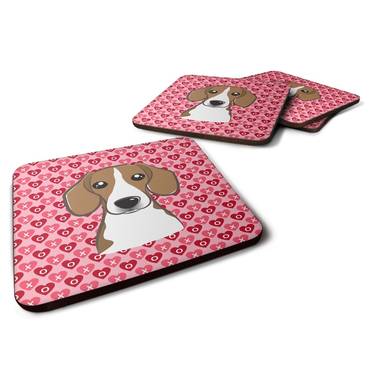 Beagle Hearts Foam Coaster  BB5309FC