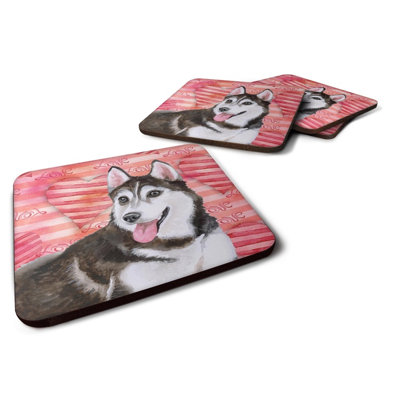 Siberian Husky #2 Love Foam Coaster  BB9799FC