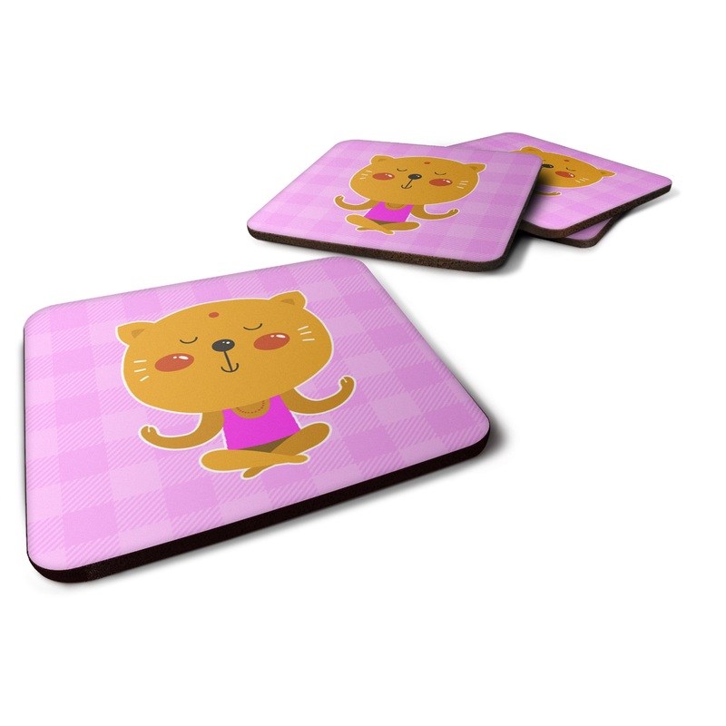 Yoga Cat Foam Coaster  BB6728FC