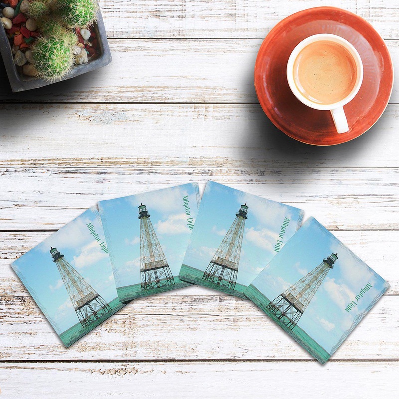 Alligator Light, Florida | Drink Coaster Set