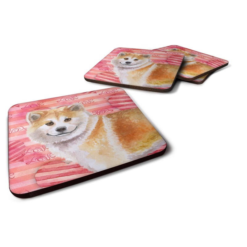 Shiba Inu Love Foam Coaster  BB9765FC