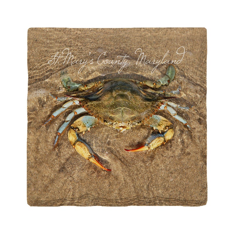 St. Mary's County, Maryland Blue Crab Coaster Set