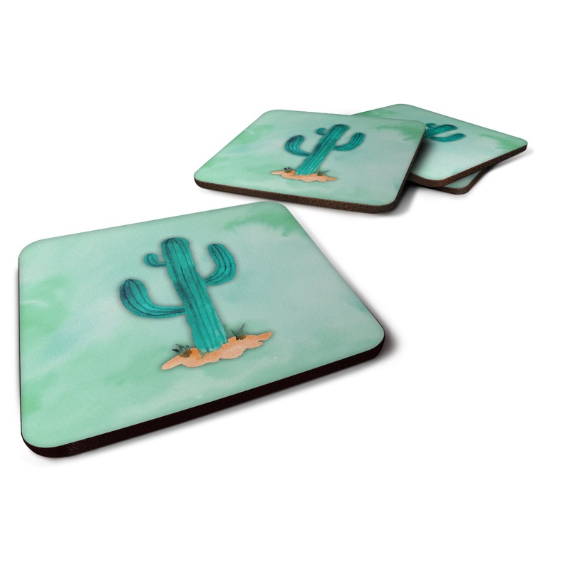 Western Cactus Watercolor Foam Coaster  BB7369FC